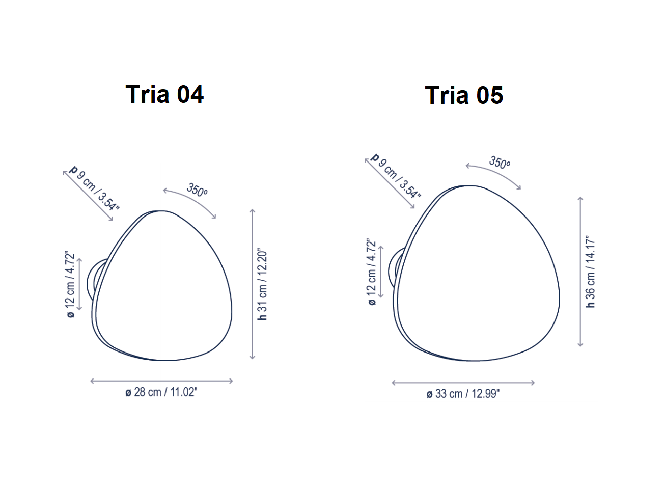 Tria outdoor væglampe Bover