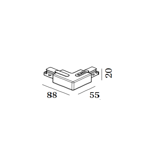 L-connector 1F 230V Wever og ducré