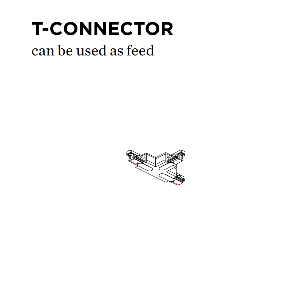 T-connector right 1F 230V Wever og ducré