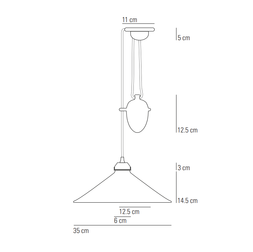 Cobb Rise & Fall FP350N Large pendel original btc