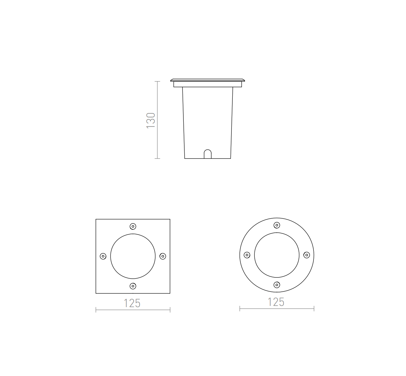 Rizz 7W nedgravningsspot Rendl