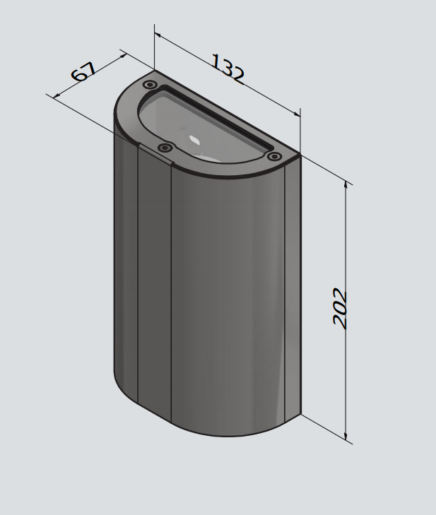 Målbillede af Foxy væglampe David Superlight
