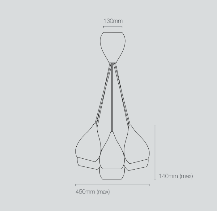 Drop one grouping of 6 Range / FP444 pendel Original BTC
