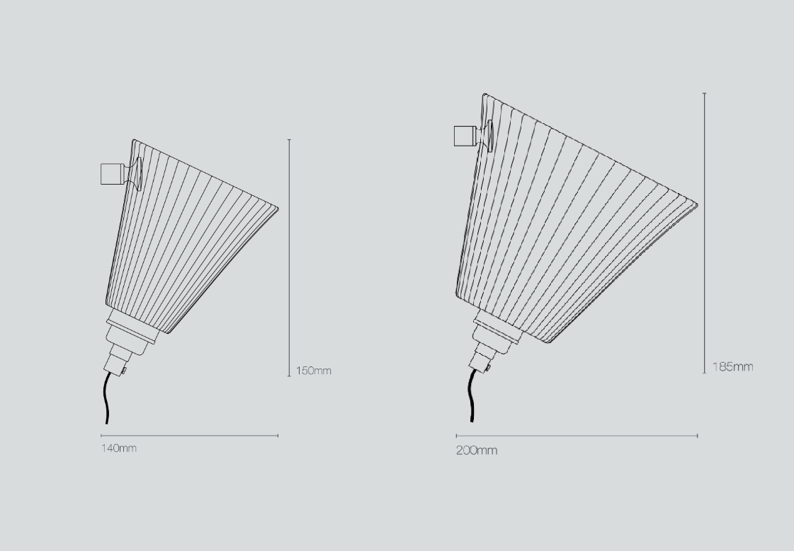 Portebel Pleat wall FW545N væglampe Original BTC