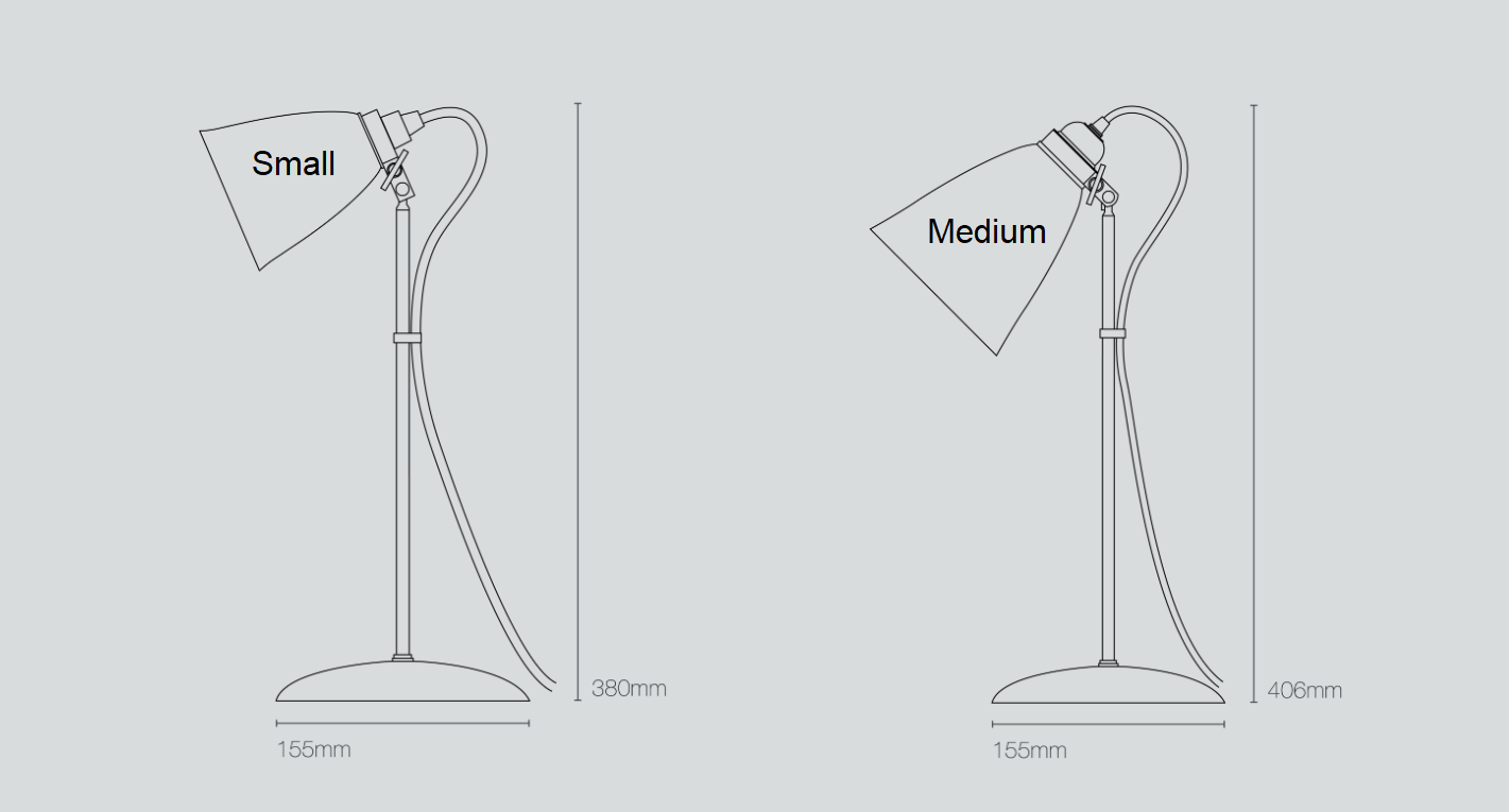 Hector Pleat tabel bordlampe Original BTC
