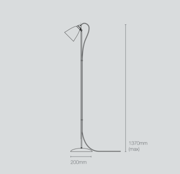 Hector 30 Brass gulvlampe Original BTC