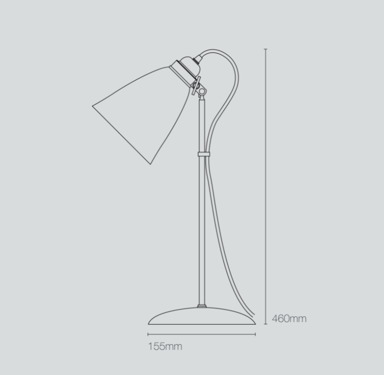 Hector 30 Brass bordlampe Original BTC
