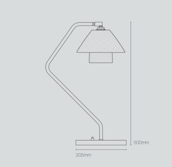Oxford Double desk light bordlampe Original BTC