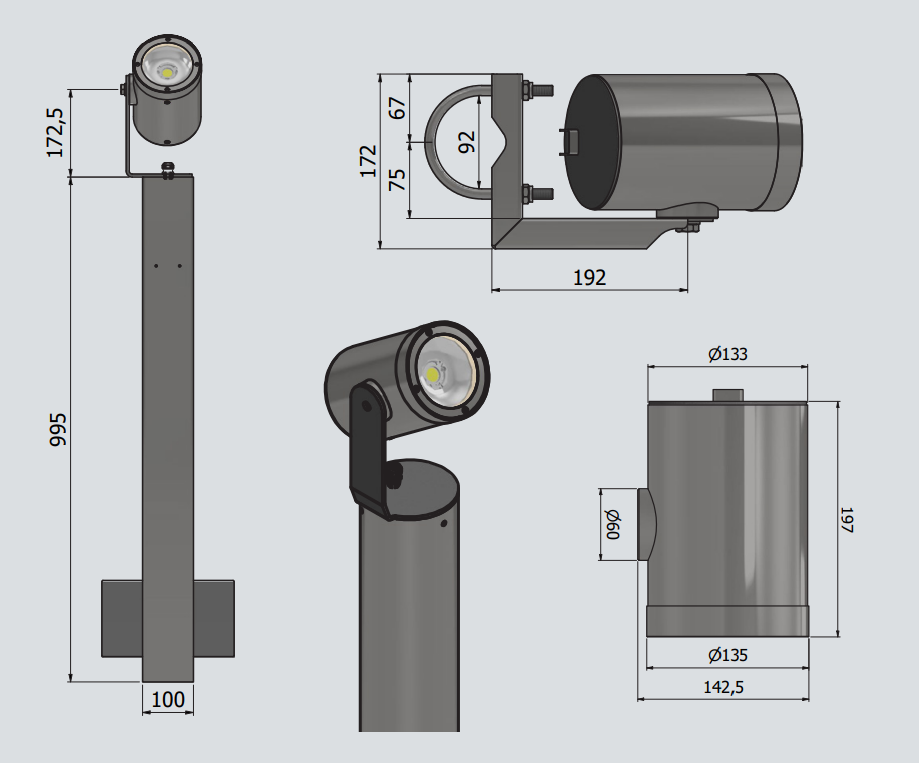 Hans spot LED David superlight