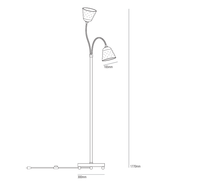 Alma gulvlampe Original BTC