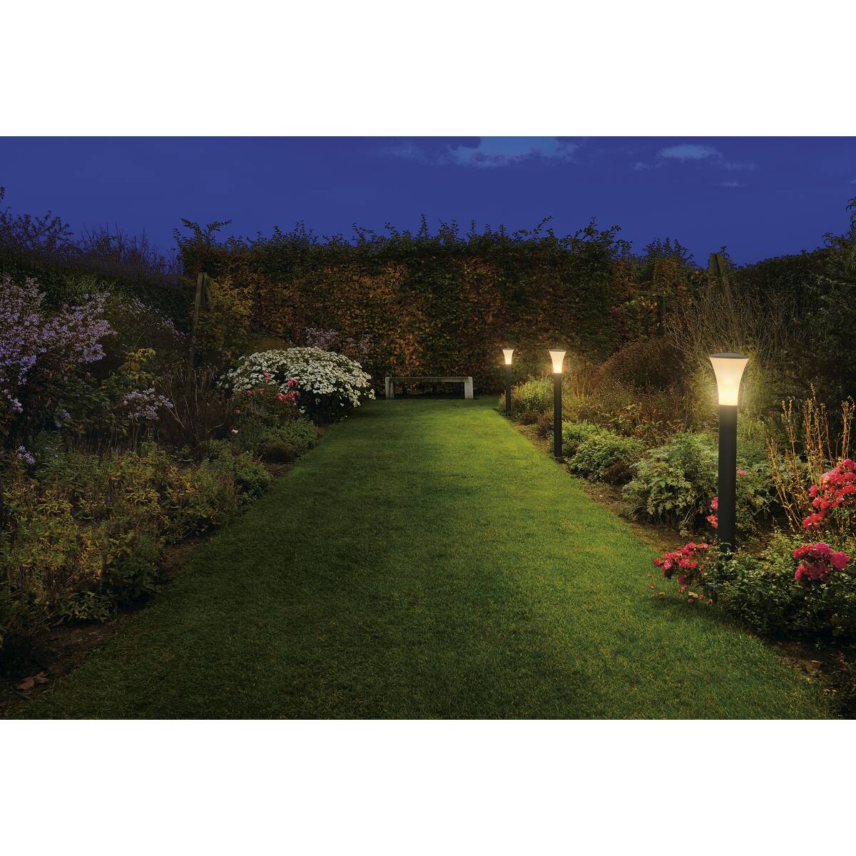 Alpa cone 100 stengrå pullertlampe slv