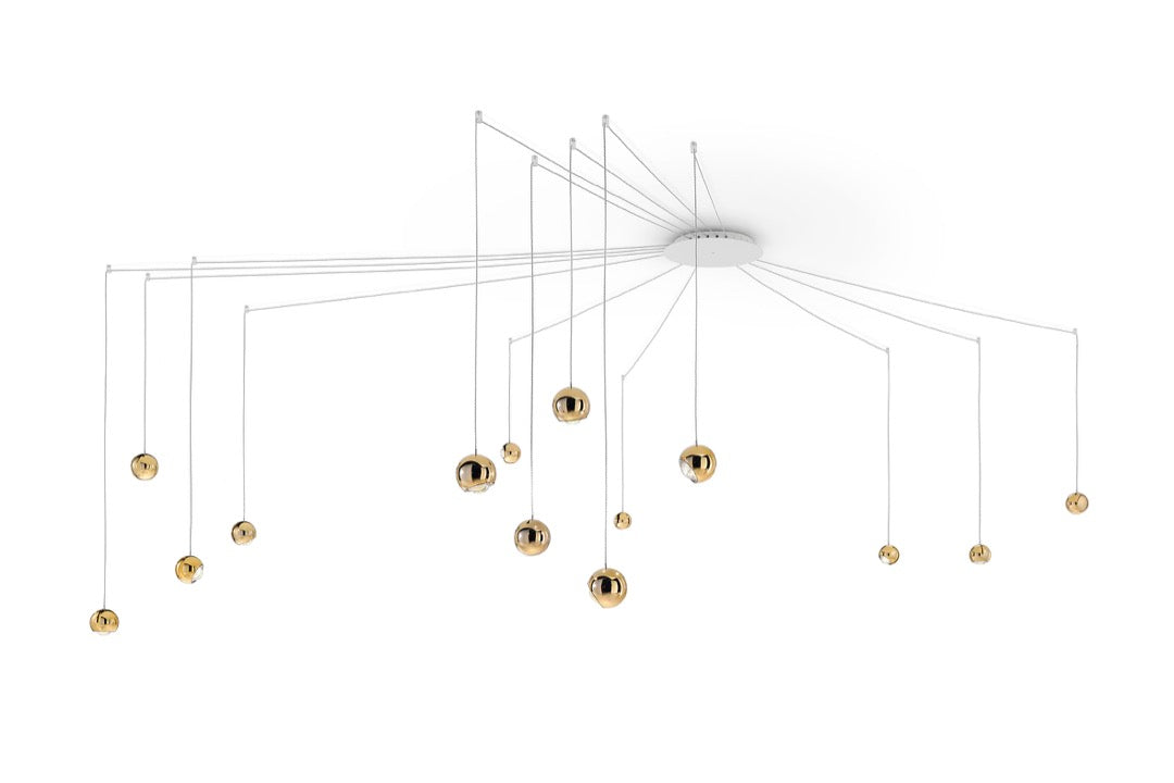 Spider pendel i rød guld studia italia design