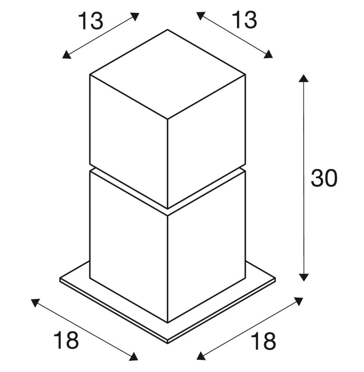 Square Pole pullertlampe SLV