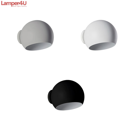 Tilt Globe short wall i alle de tre farver væglampe fra nyta