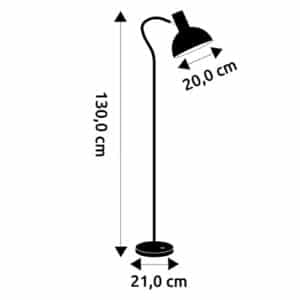 Tragten gulvlampen ABC lys