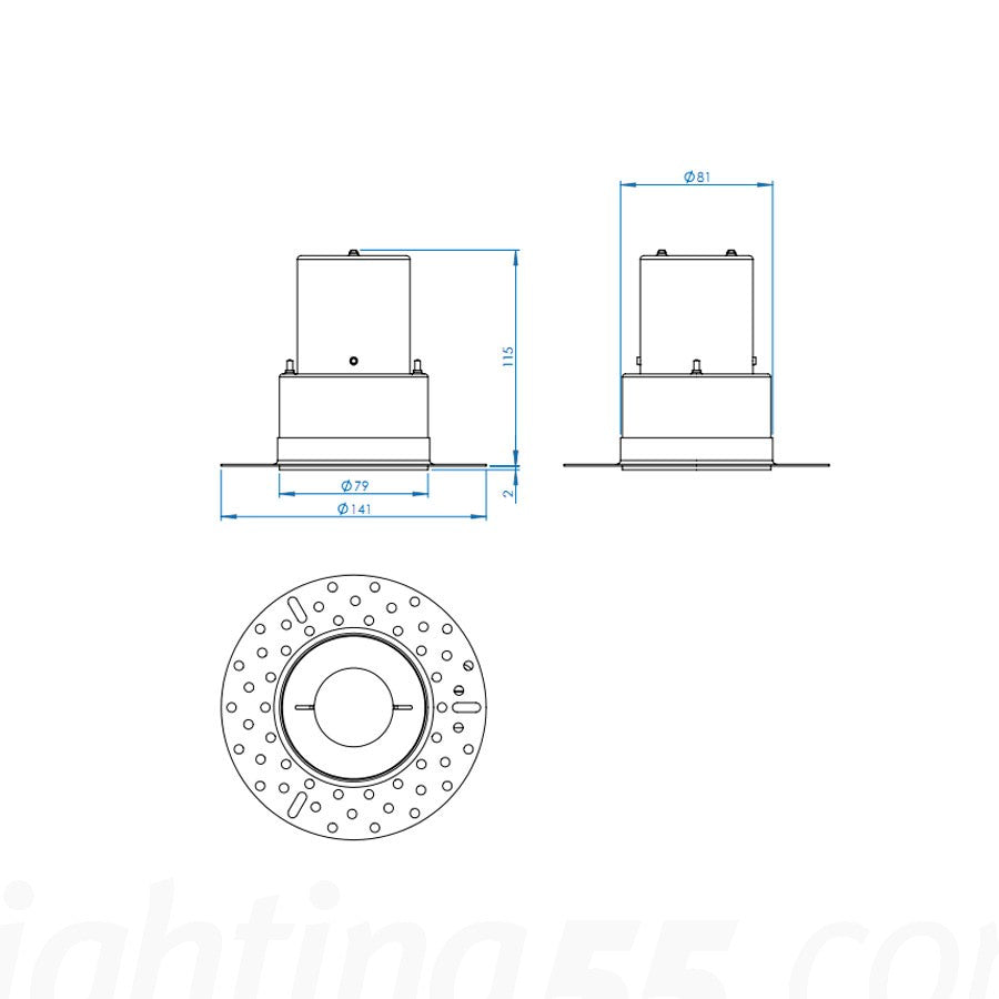 Trimless Slimline Round downlight fra Astro Lighting