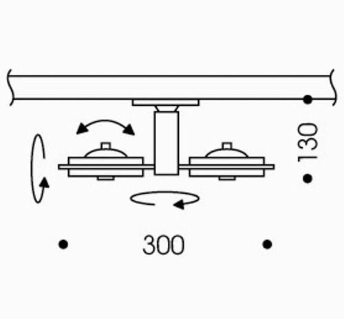 Level skinnespot 230V 3F oligo