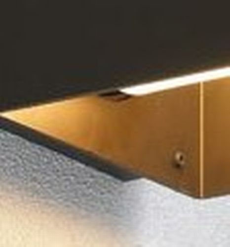 Light u / sort/bronche væglampe embacco