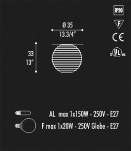 Modulo PL35 loftlampe leucos