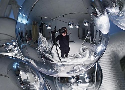 Mirror ball pendel sølv Tom Dixon