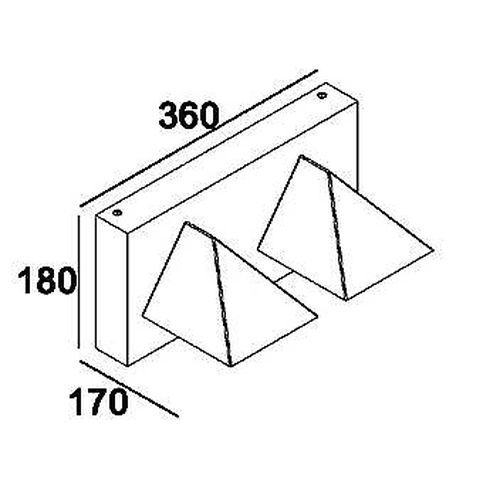 Arima udendørs væglampe Psm Lighting