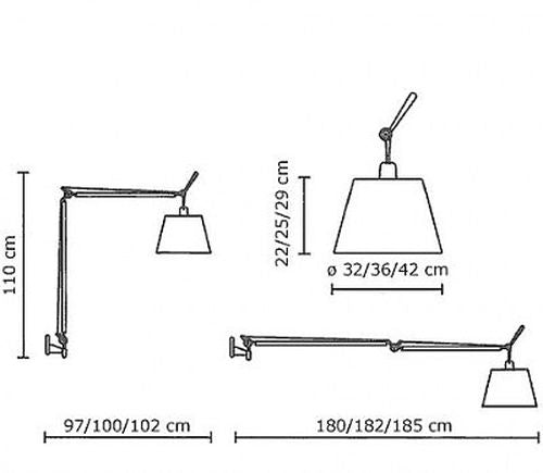 Tolomeo Mega væglampe Artemide