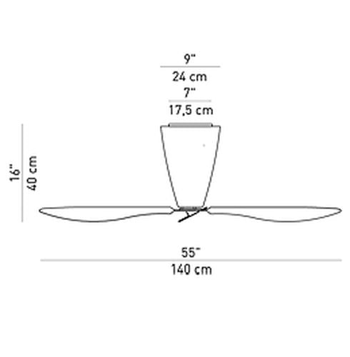 Blow D28 loftlampe Luce Plan