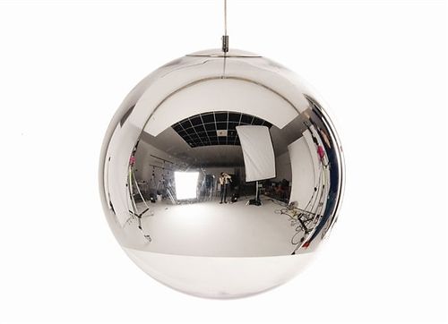 Mirror ball pendel sølv Tom Dixon