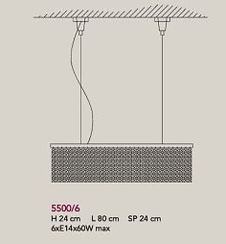 Pendel 5500-6 80 cm Masiero