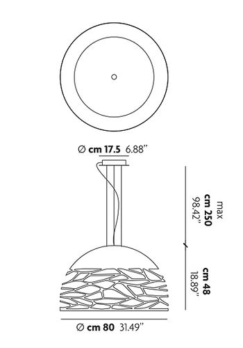 Kelly Large Dome pendel fra Lodes