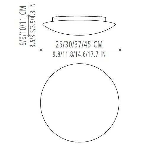 Bis 400 loftlampe væglampe
