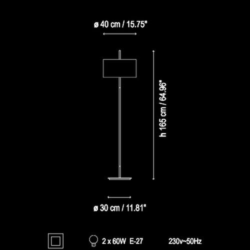 Danona gulvlampe Bover