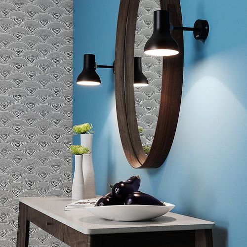 Type 75 mini sort anglepoise væglampe