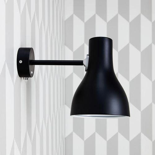 Type 75 stor sort anglepoise væglampe