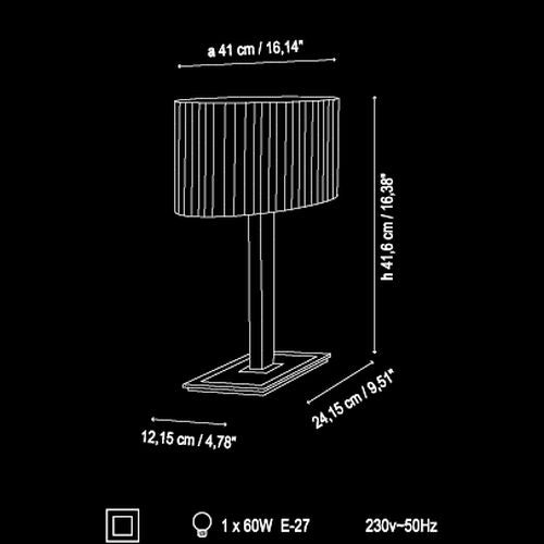 Mei Oval - T bordlampe Bover