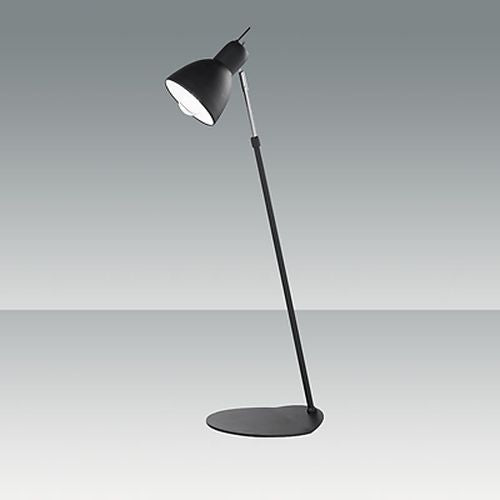 Lancaster sort bord/gulv lampe fabas luce