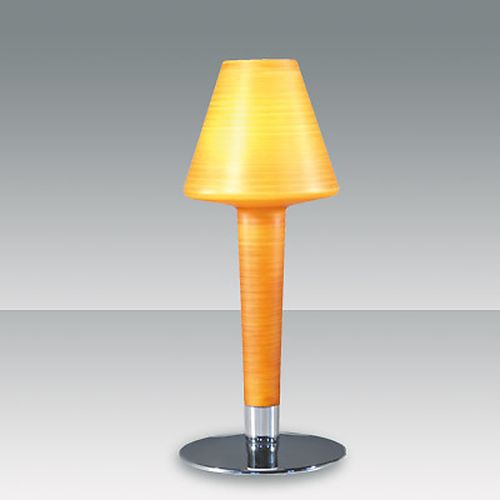 Phil gul stribet bordlampe fabas luce