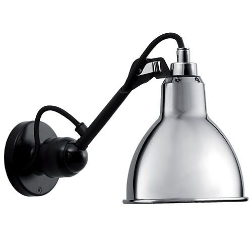 Lampe Gras 304 væglampe sort/krom