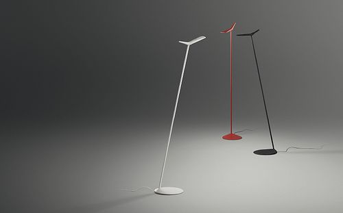 Skan 0250 / rød gulvlampe vibia