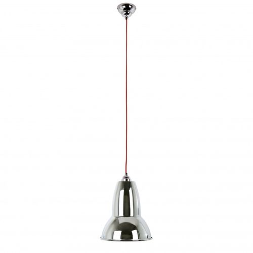 Duo krom m. rød ledning pendel anglepoise