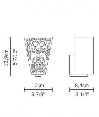 Vicky væglampe Fabbian