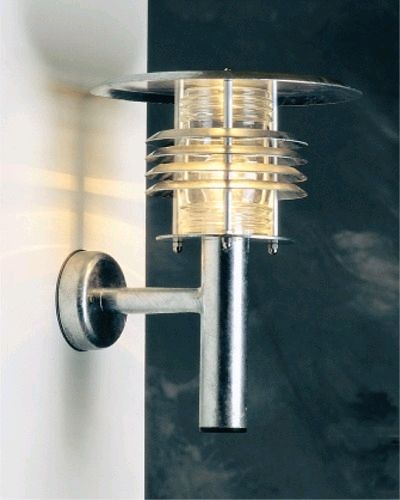 Henrik væglampe i galvaniseret fra david superlight