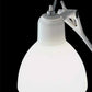 Luxy W1 væglampe mælke hvid skærm og hvidt stel fra Rotaliana