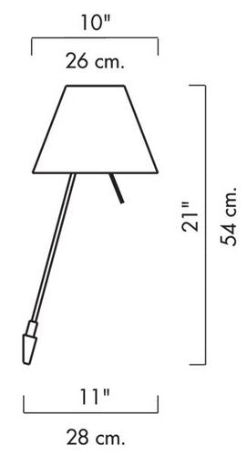 Constanzina væglampe D13 a.pi. Luce Plan