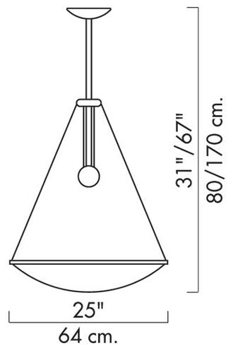 Trama D14 sa pendel Luceplan