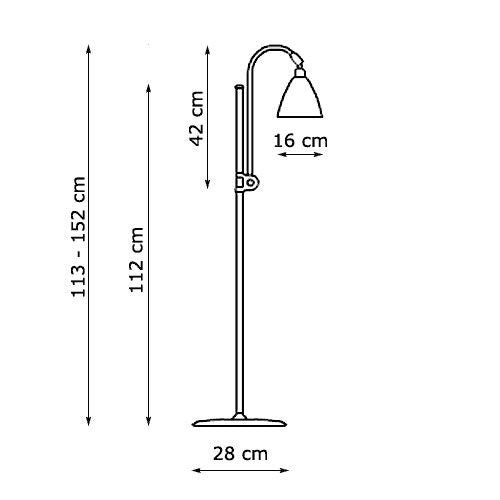 BL3S gulvlampe Bestlite