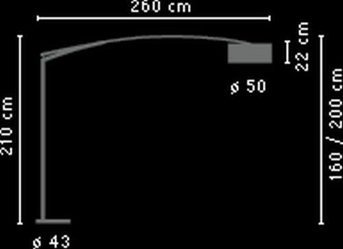 Balance gulvlampe Vibia