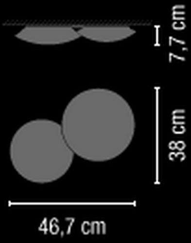 Puck væglampe vibia