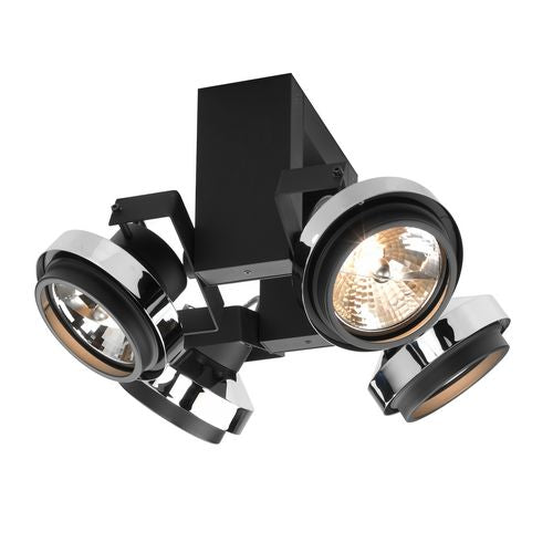 Retro Quatro spot sort PSM lighting