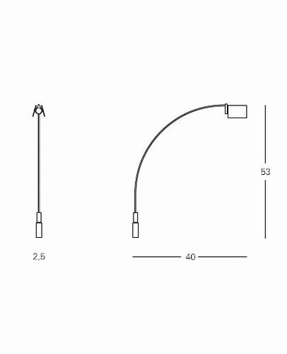 Fontana Arte Falena - væglampe